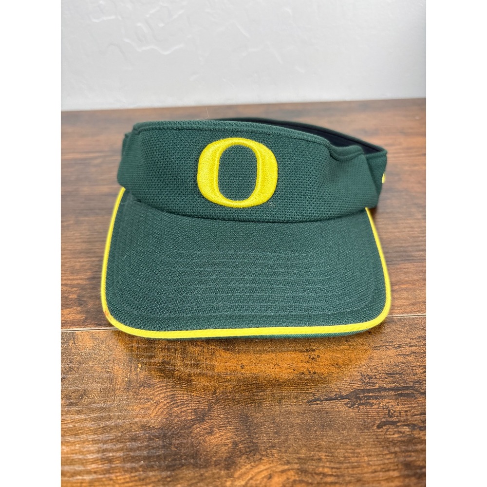 Nike Team Oregon Ducks Visor Green Yellow Mesh Athletic Hat OSFA NCAA Fan Gear